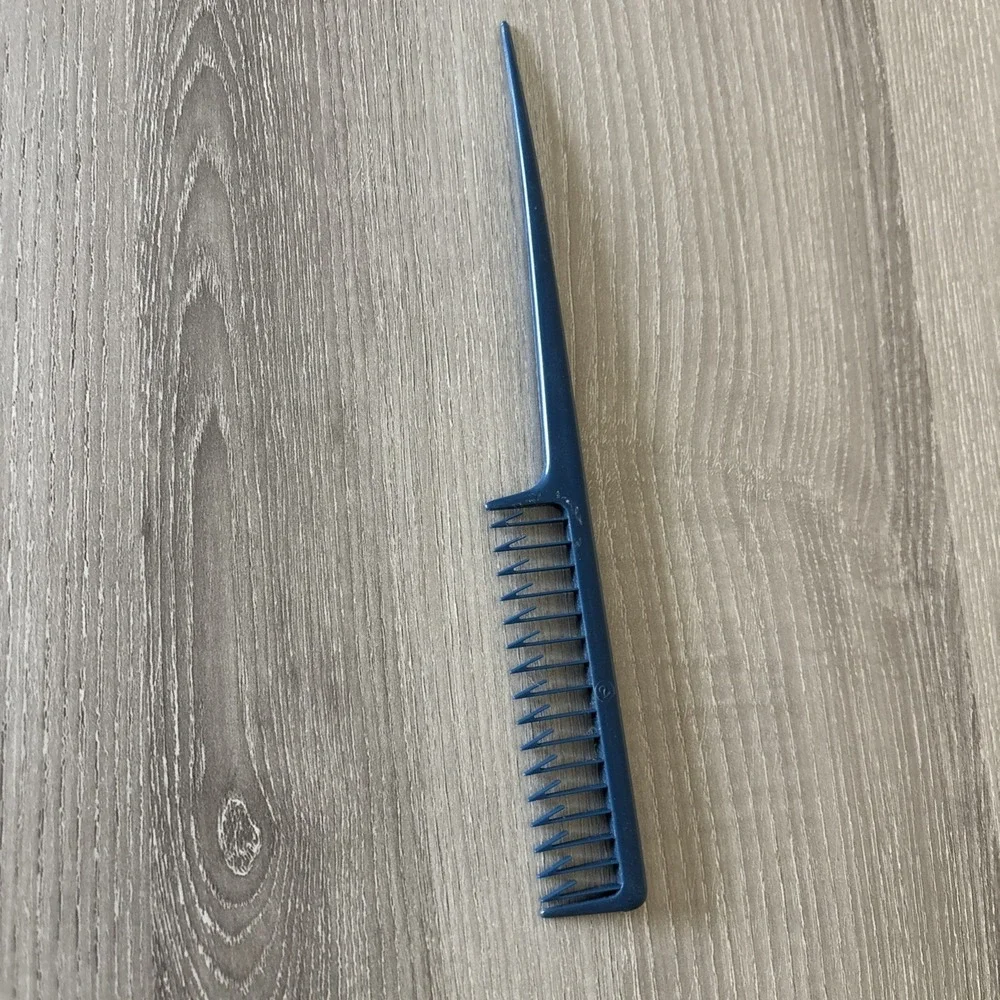 Vintage Easy Weavers Professional Weaving‎ Blue Plastic Salon Comb 90's Styling